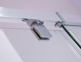 Locke 900mm Chrome Shower with Corner Waste - Square