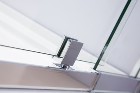 Locke 900mm Chrome Shower with Corner Waste - Square