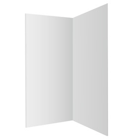 Core 900mm Chrome Shower with Corner Waste - Curved