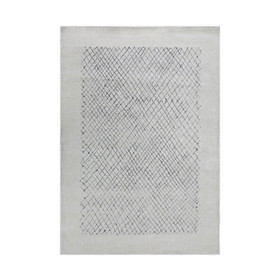Rug White Silver - 1.6m x 2.3m