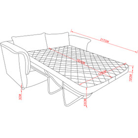 Juniper 2 Seater Sofa Bed Beige 