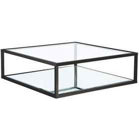Cambridge Square Glass Coffee Table - Matte Black