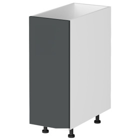 Kitchen Base Cabinet 1 Door 300mm Flat Pack - Dark Grey 