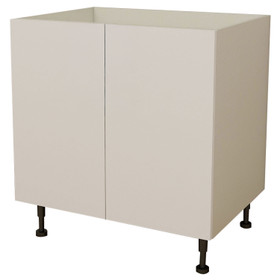 Kitchen Base Cabinet 2 Door 600mm Flat Pack - Gloss White
