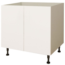 Kitchen Base Cabinet 2 Door 1000mm Flat Pack - Matte White