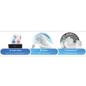 Lunar 10kg Washer & 10kg Dryer Combo - Titanium