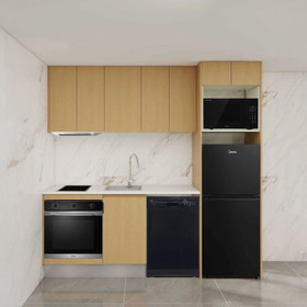 Rebon Complete Kitchen - Cabinets and Benchtop (Appliances, Sink and Tapware Sold Separately) Rebon Complete Kitchen - Cabinets and Benchtop (Appliances, Sink and Tapware Sold Separately)