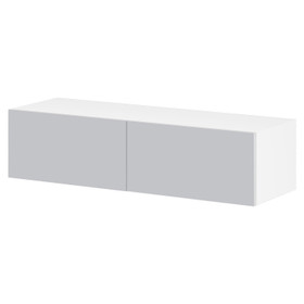 Kitchen Over Fridge Cabinet 930 x 400mm Flat Pack - Pale Silver