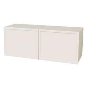 Kitchen Over Fridge Cabinet 930 x 400mm Flat Pack - Shaker White Lacquer