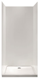 Alcove 3 Sided Square Shower 900mm - 60mm Profile Tray