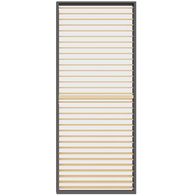 Louvre Wall Shutter for Pergola Timber Grain - 90cm