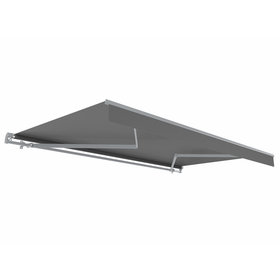Retractable Manual Awning Dark Grey - 3 x 2m Retractable Manual Awning Dark Grey - 3 x 2m