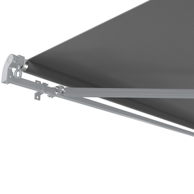 Retractable Manual Awning Dark Grey - 3 x 2m Retractable Manual Awning Dark Grey - 3 x 2m