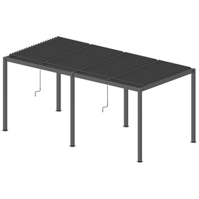 Louvre Roof Pergola 5.8m x 3m Aluminium Freestanding