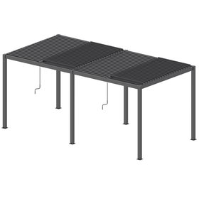 Louvre Roof Pergola 5.8m x 4m Aluminium Freestanding