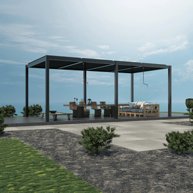 Louvre Roof Pergola 5.8m x 4m Aluminium Freestanding