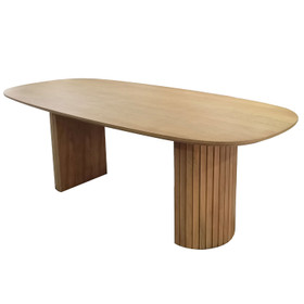 Zen Bruges Dining Table 2200mm - White Oak Zen Bruges Dining Table 2200mm - White Oak