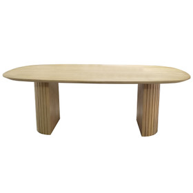 Zen Bruges Dining Table 2200mm - White Oak Zen Bruges Dining Table 2200mm - White Oak