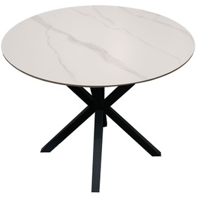 Zen Modena Dining Table 1100mm - White Marble