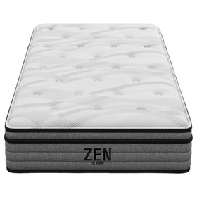 Classic Single Bed Frame with Medium Plush Mattress Classic Single Bed Frame with Medium Plush Mattress