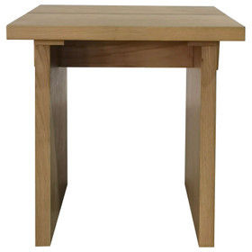 Turin Square White Oak Side Table