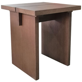 Turin Square Dark Oak Side Table