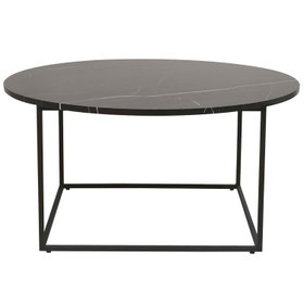Nice Round Steel Marble Coffee Table - 927mm Nice Round Steel Marble Coffee Table - 927mm
