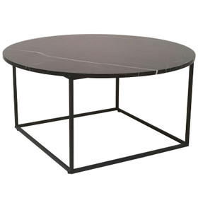 Nice Round Steel Marble Coffee Table - 927mm Nice Round Steel Marble Coffee Table - 927mm
