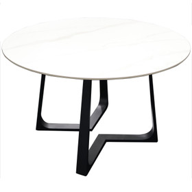 Zermatt Round Dining Table - Snowy White