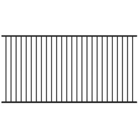 Aluminium Fence Panel 2.4 x 1.2m - Black