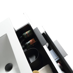 Nova Wall Vanity with Ceramic Top 800mm - Norway White