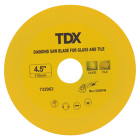 Diamond Saw Blade for Glass and Tile - 115mm