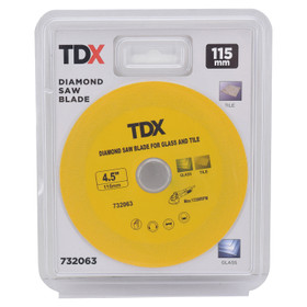 Diamond Saw Blade for Glass and Tile - 115mm