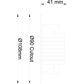LED Downlight 9W Dimmable - 108mm (Cutout Ø90mm)