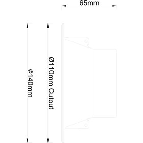 LED Downlight 10W Dimmable - 140mm (Cutout Ø110mm) LED Downlight 10W Dimmable - 140mm (Cutout Ø110mm)