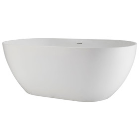 Lecce Freestanding Stone Bathtub 1500mm - Matte White