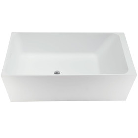 Avora Freestanding Stone Bathtub 1500mm - Matte White