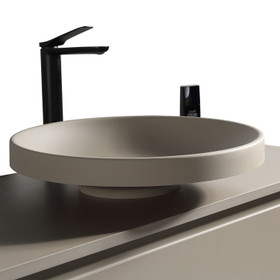 Moda Wall Vanity with Countertop and Vessel Basin 1000mm - Matte Grey