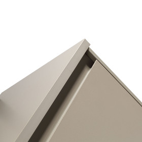Moda Wall Vanity with Countertop and Vessel Basin 1000mm - Matte Grey