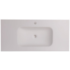 Stone Corian 1000mm Vanity Top Only - Matte White