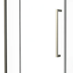 Framed 900mm Champagne Gold Shower with Corner Waste - Square