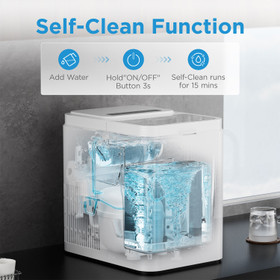 1.3L Icemaker White - 12Kg/Day