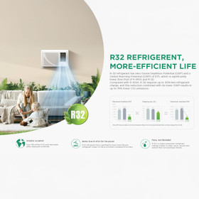 Ecotough 2.8kW Window Air Conditioner Reverse Cycle with WiFi