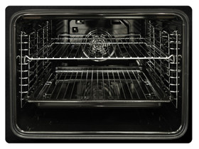 Essential Wall Oven and Gas Cooktop Combo Black & SS - 60cm