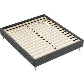 Classic King Bed Frame with Medium Plush Mattress