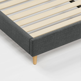 Classic King Bed Frame with Medium Plush Mattress