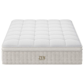 Classic Super King Bed Frame with Plush Mattress
