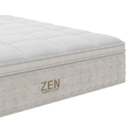Classic Super King Bed Frame with Plush Mattress