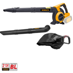 Brushless Leaf Blower and Vacuum 2x21V - SKIN ONLY - EXCLUDES BATTERY AND CHARGER