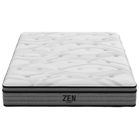 King Medium Plush Mattress - Light Grey